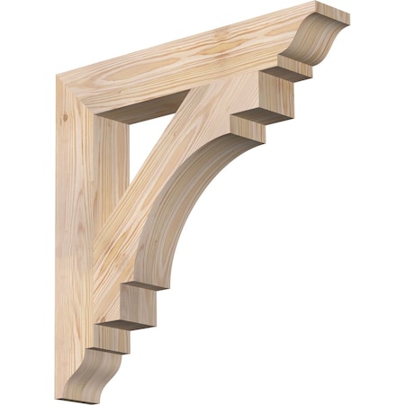Ekena Millwork Merced Traditional Smooth Bracket, Douglas Fir, 3 1/2"W x 22"D x 22"H BKT04X22X22MRC01SDF